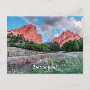 Gateway Rocks Garden of Gods Danke Postcard Postkarte