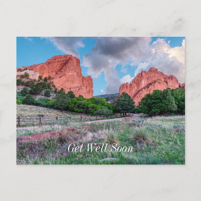 Gateway Rocks Garden of Gods wird gut Postcard Postkarte (Vorderseite)