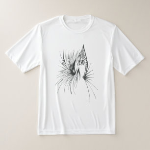 Gateway Schwarz Weiß Abstrakte Stammes-Tattoo-Kuns T-Shirt
