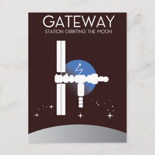 Gateway - Station, die den Mond umkreist Postkarte