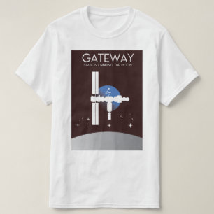 Gateway - Station, die den Mond umkreist T-Shirt