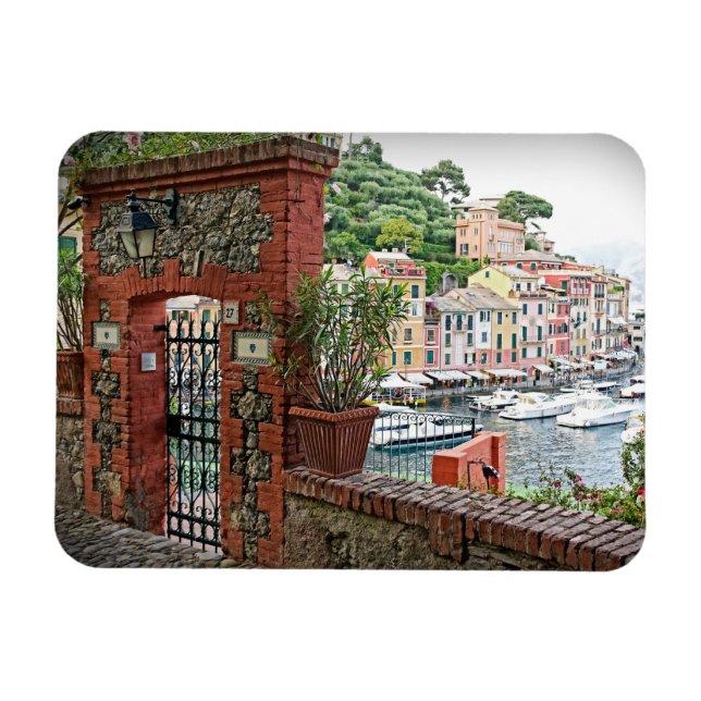 Gateway to Paradise in Portofino, Italien - Magnet (Horizontal)