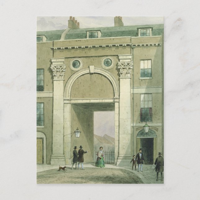 Gateway to the River, Essex Street, 1857 Postkarte (Vorderseite)