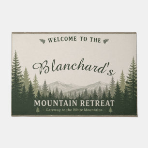 Gateway White Mountains Rückzugsort Personalisiert Fußmatte