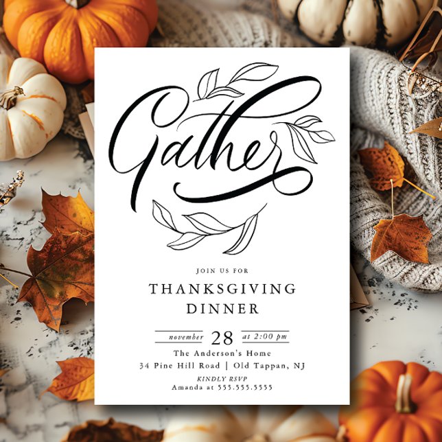 Gather Erntedank Dinner Einladung (Von Creator hochgeladen)