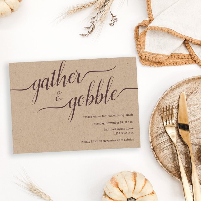 Gather & Gobble Script Erntedank / Freundschaft Einladung (Von Creator hochgeladen)