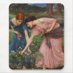 Gather Ye Rosenknospe von John W. Waterhouse Mousepad