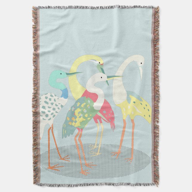 Gathered Cranes Decke (Vorderseite Vertikal)
