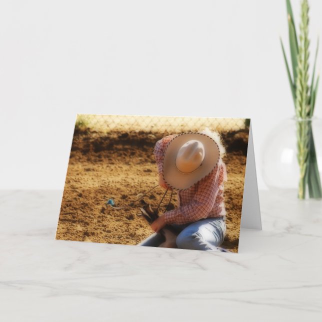 Gathered Up Blank Inside Greeting Card Karte (Vorderseite)