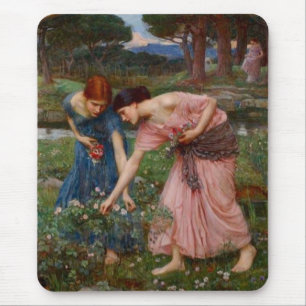 Gathering Rosebuds Mousepad