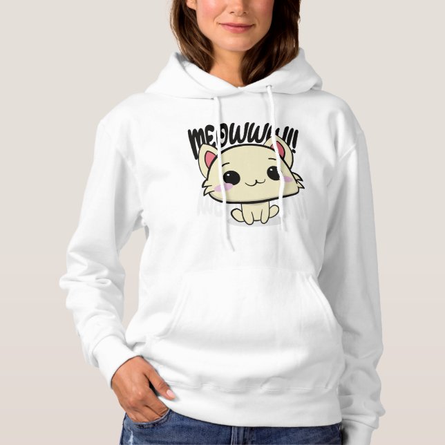 Gatito adorable - Meow! Hoodie (Vorderseite)