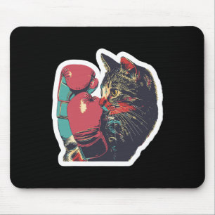 Gatito de Boxeo Cool Boxer Cat Boxing Handschuhe u Mousepad