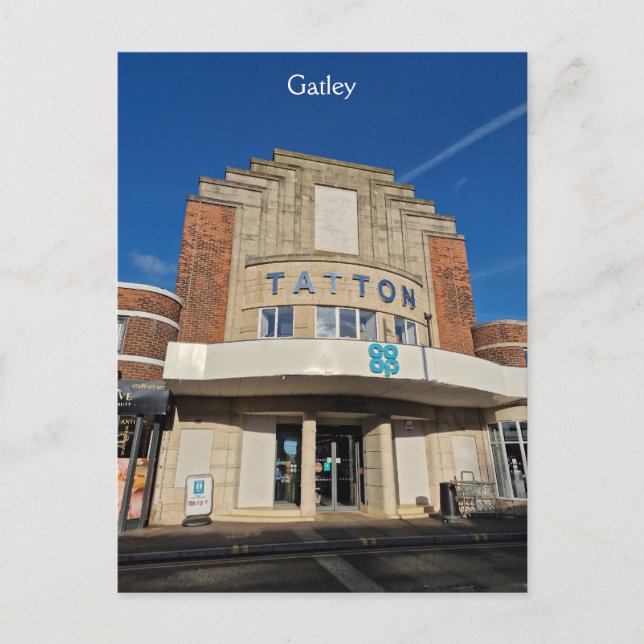 Gatley Postkarte (Vorderseite)