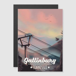 Gatlinburg Great Smoky Mountains Tennessee Magnetkarte