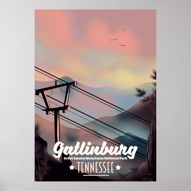 Gatlinburg Great Smoky Mountains Tennessee Poster (Vorne)