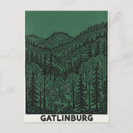 Gatlinburg Line drawing Postkarte