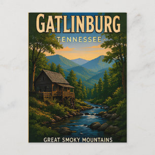 Gatlinburg Smoky Mountains Reise-Geschenk Postkarte