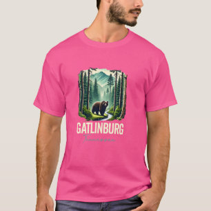 Gatlinburg Tennessee Bär, USA Outdoor Vintage Mou T-Shirt