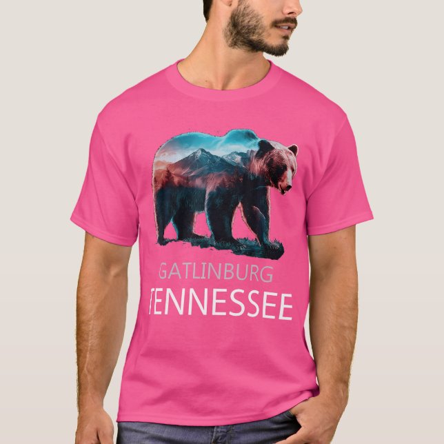 Gatlinburg Tennessee Berge Bär Usa Wandern Sou T-Shirt (Vorderseite)