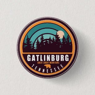 Gatlinburg Tennessee Berge Souvenirs Button
