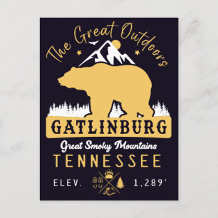 Gatlinburg Tennessee Berge Souvenirs Postkarte