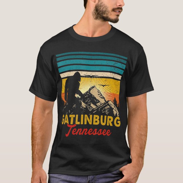 Gatlinburg Tennessee Bigfoot National Park T-Shirt (Vorderseite)