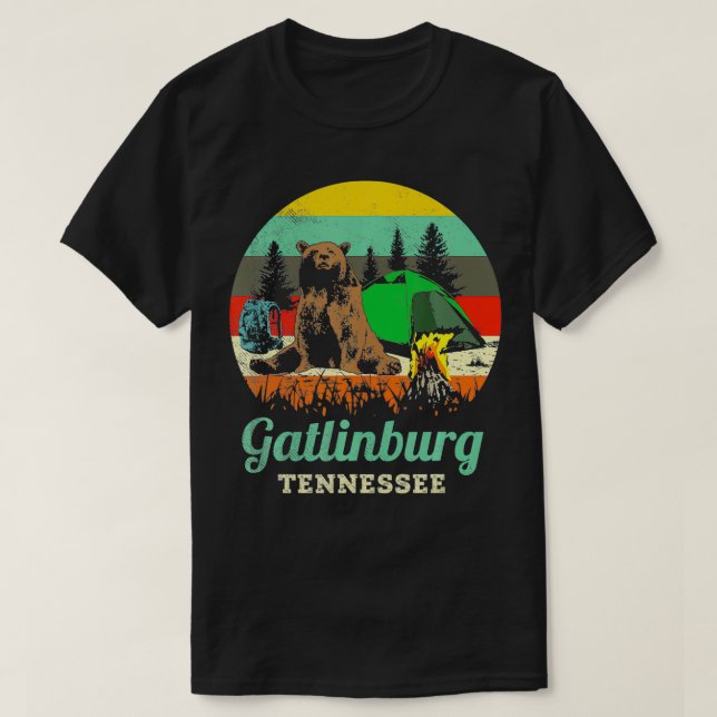 Gatlinburg Tennessee Geschenk Große Smokey-Berge C T-Shirt (Design vorne)