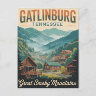 Gatlinburg Tennessee Great Smoking Mountains Postkarte
