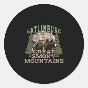 Gatlinburg Tennessee Great Smoky Mountains Runder Aufkleber