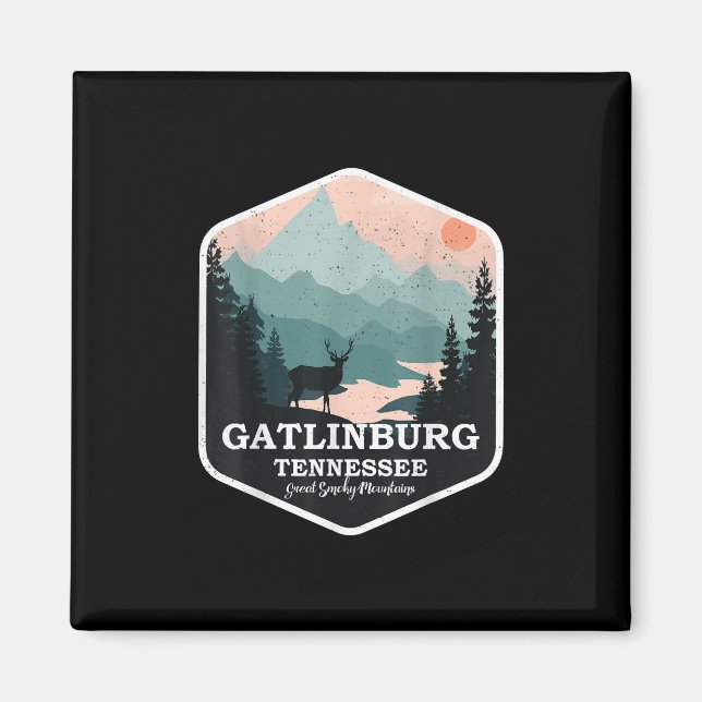 Gatlinburg Tennessee Große rauchige Berge Wandern Magnet (Vorne)