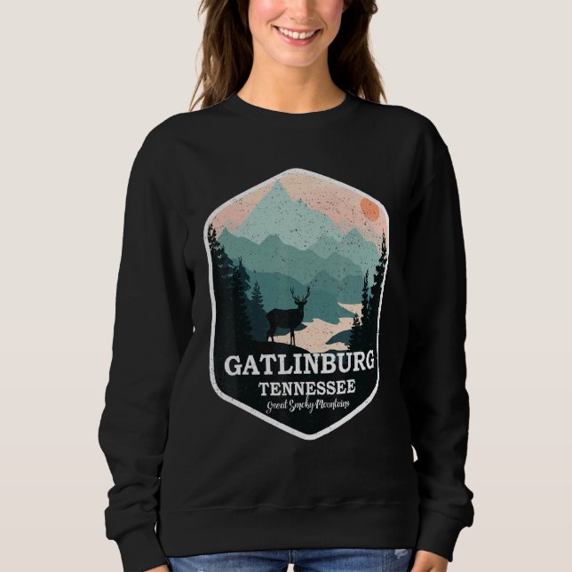 Gatlinburg Tennessee Große rauchige Berge Wandern Sweatshirt (Vorderseite)