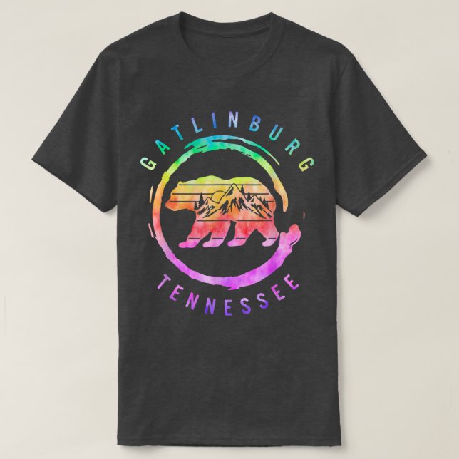 Gatlinburg Tennessee Große Smoky-Berge Bären so gu T-Shirt (Design vorne)