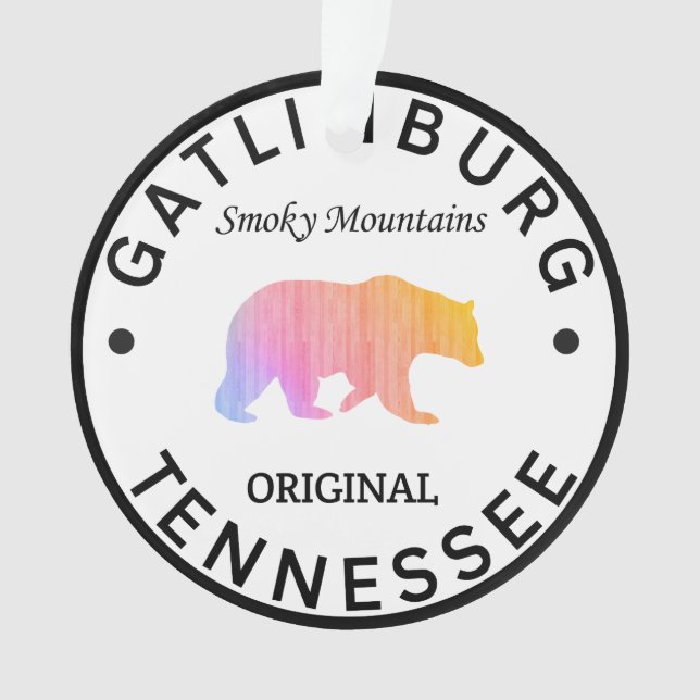Gatlinburg Tennessee Große Smoky-Berge Ornament (Vorderseite)