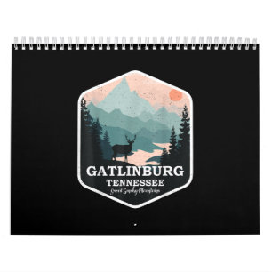 Gatlinburg Tennessee Grosses, rauschiges Gebirge W Kalender