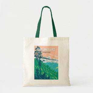 Gatlinburg Tennessee Illustration Reise Kunst Tragetasche