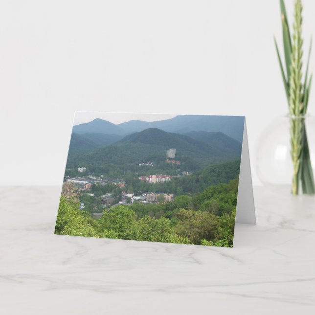 Gatlinburg, Tennessee Karte (Vorderseite)
