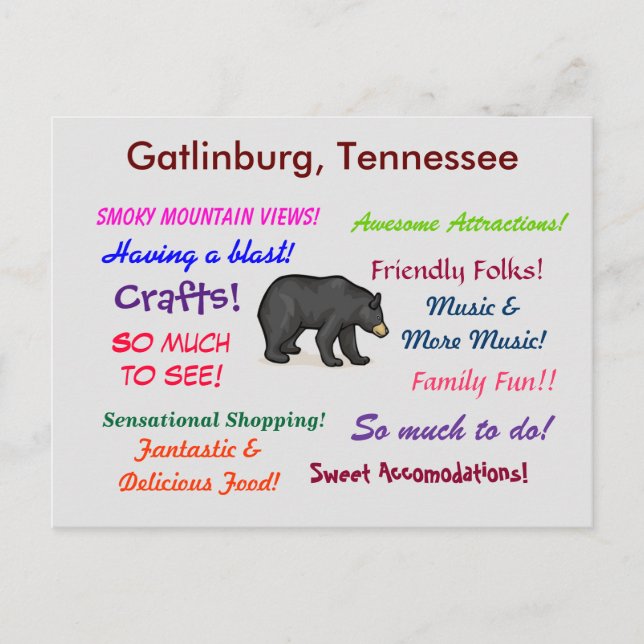 Gatlinburg Tennessee Postkarte