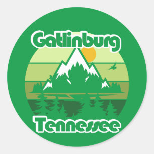 Gatlinburg Tennessee Runder Aufkleber