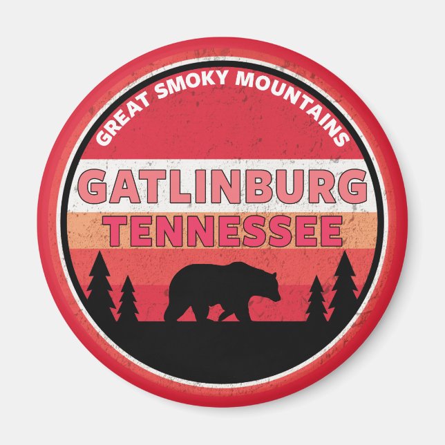 Gatlinburg Tennessee Smoky-Gebirge Magnet (Vorne)
