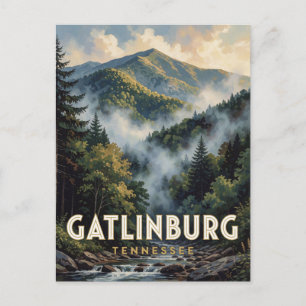 Gatlinburg Tennessee Smoky Mountains Reise Postkarte