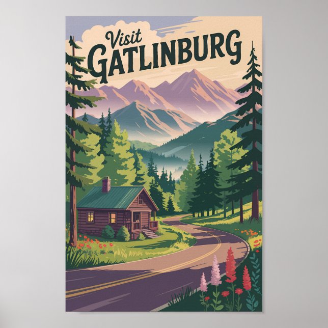 Gatlinburg Tennessee - Südtirol - Südtirol Poster (Vorne)