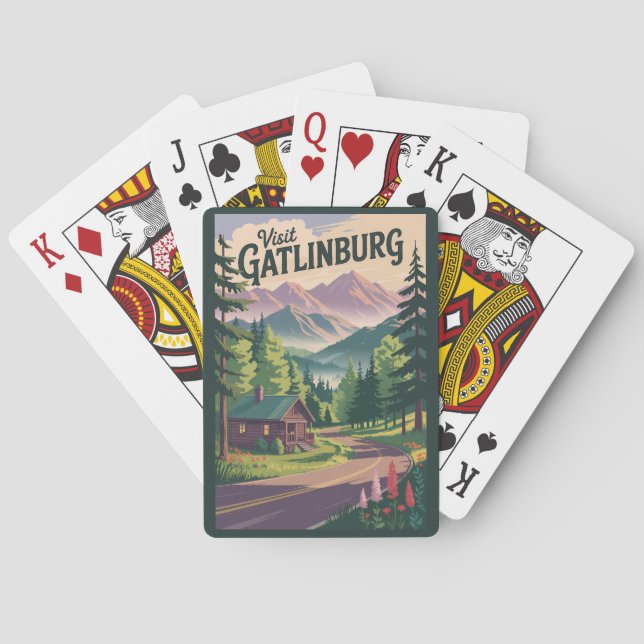 Gatlinburg Tennessee - Südtirol - Südtirol Spielkarten (Rückseite)