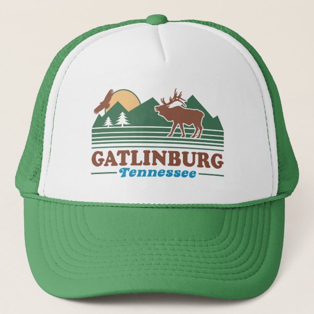 Gatlinburg Tennessee Truckerkappe (Vorderseite)