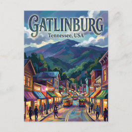 Gatlinburg, Tennessee USA Postkarte