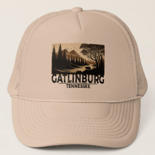 Gatlinburg Tennessee Vintage Smoky Mountains Truckerkappe