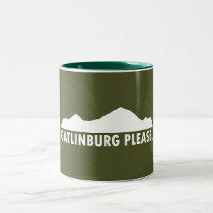 Gatlinburg Tennessee Zweifarbige Tasse