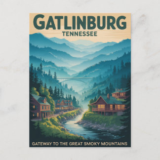 Gatlinburg Tor zum Great Smoky Mountains Postkarte