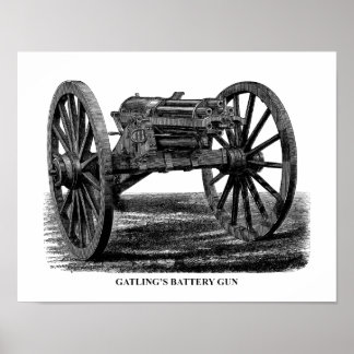 Gatling Gun Poster