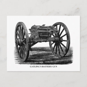 Gatling Gun Postkarte