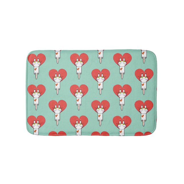 Gato aferrado al amor. badematte (Vorderseite)